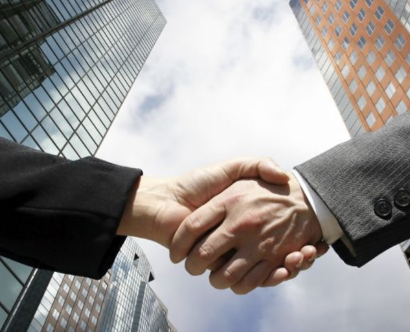 Illustration showing investment advisory, charts and house icons